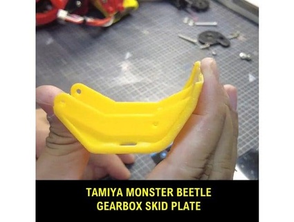 tamiya monstre scarabée boîte vitesses déraper assiette miniguy71 3d print model - Mito3D