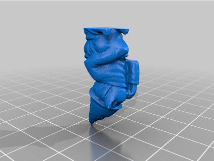 pooping gnome sensualpla 3d print model - Mito3D