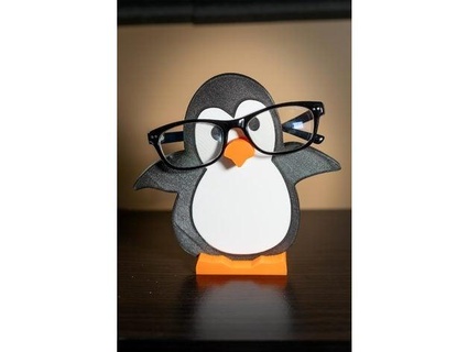 Pinguin Brille Halter Unterstützung Drucken weise 865 3d print model - Mito3D