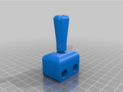 hand truck dolly bungee clamp lukfloss 3d print model - Mito3D