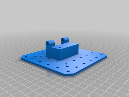 adjustable vesa plate youngsterks 3d print model - Mito3D