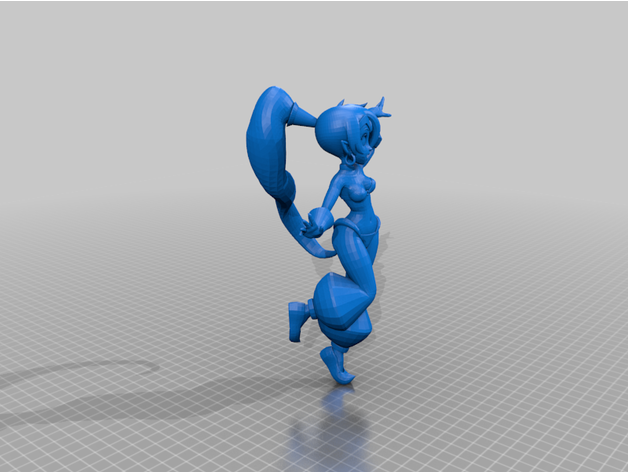 Shantae lozamded 3D print model - Mito3D