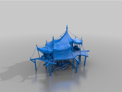 raised tent jimjimjimmyjim 3d print model - Mito3D