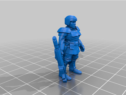 female guardsman v2 tedcase 3d print model - Mito3D