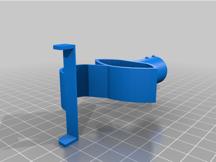 blue temporary door knob benjaminraleigh 3d print model - Mito3D