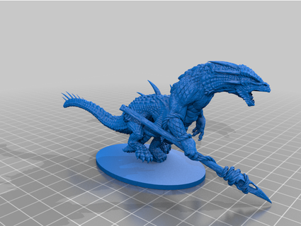 posleen reptillian centaur ckennewick 3d print model - Mito3D