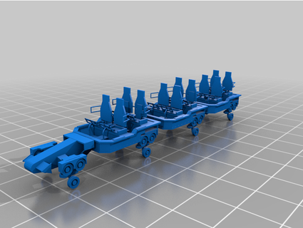 roller coaster train ghidorahandgodzillafanthe23th 3d print model - Mito3D