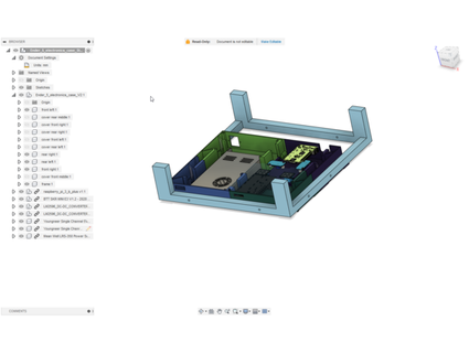 Ender 5 Elektronik Fall Mantel skr Mini e3 Relais Bock Konverter Himbeerpi mod bjhiltbrand 3d print model - Mito3D