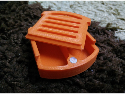 mini compact - magnetic pill box fixdaily 3d print model - Mito3D