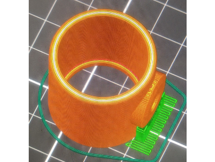 connettore Abiti rotaia cremagliera indumento sospeso Schermo In piedi mag8891 3d print model - Mito3D