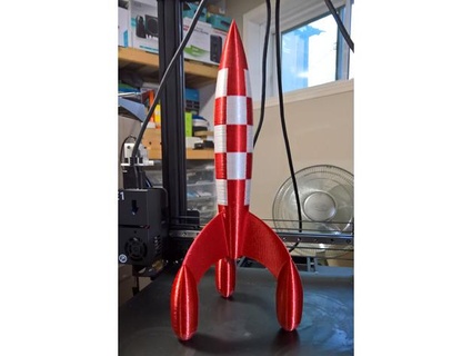idex tintin cohete fus fácil impresión as000fm 3d print model - Mito3D