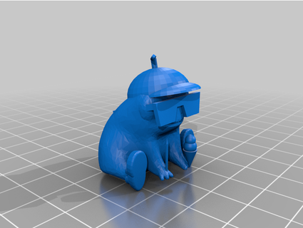 fred grenouille prêt école blobbie 3d print model - Mito3D