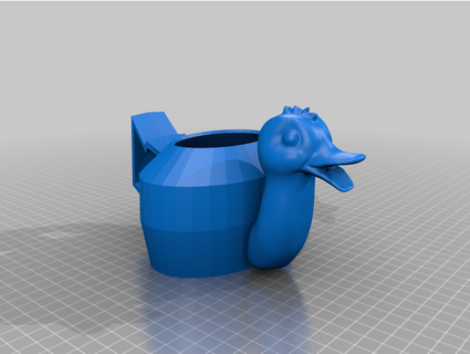 duck watering hoe rake feet snowstrider 3d print model - Mito3D