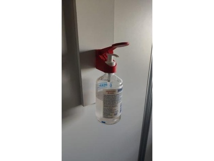 liquid soap hand dispenser wall atachment 3d mont 3d print model - Mito3D