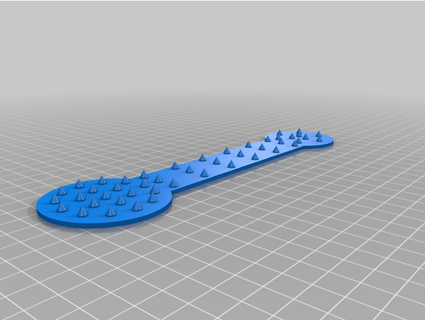 spiked insoles forced crawl wiggis 3d print model - Mito3D