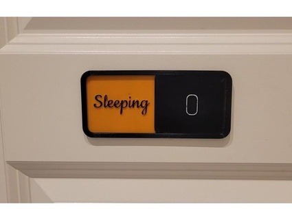 sleeping sign mostman 3d print model - Mito3D
