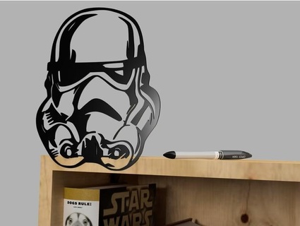 storm trooper silhouette 3d print model - Mito3D