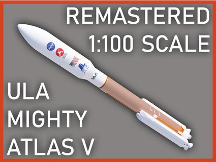 1 100 échelle ula atlas remasterisé astronaute 3d print model - Mito3D
