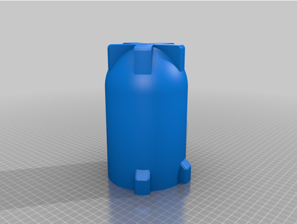 3l tanque fondo polcha 3d print model - Mito3D