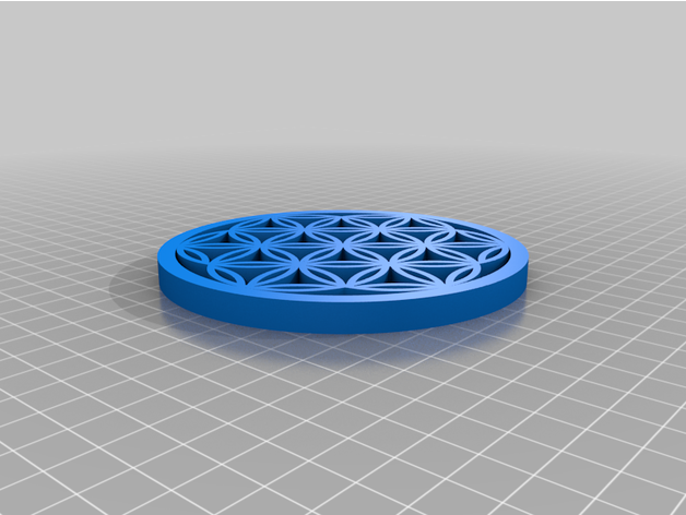 simbolo sacré feuille vida zorrogris 3D print model - Mito3D