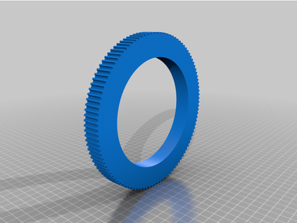 htd 5m pulley 108 teeth bespokecad 3d print model - Mito3D
