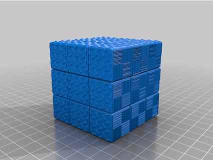 texturé Rubik cube elfan7asma 3d print model - Mito3D