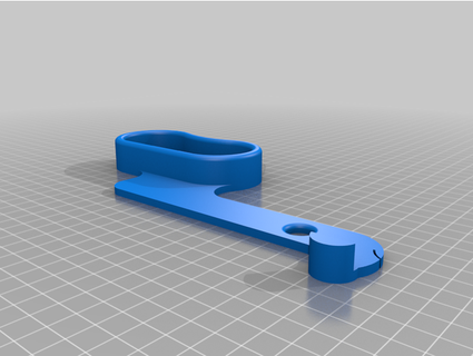 door handle lever refrigerator thierrym 3d print model - Mito3D