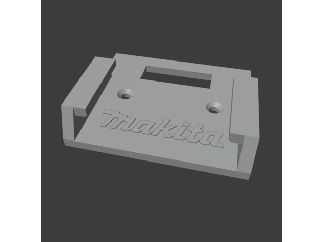 makita batería soporte 18v logo sellado p00ta 3D print model - Mito3D