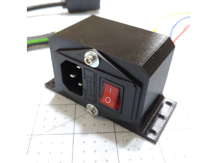 power supply switch mount bc-3d 3d print model - Mito3D