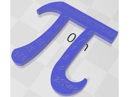 pi symbol digits austindynamics 3d print model - Mito3D