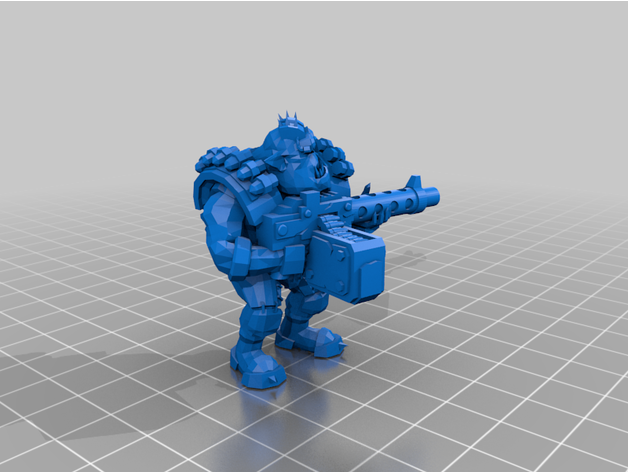 big orky boy gun tedcase 3D print model - Mito3D