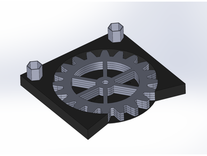 gear coasters base dimensionskw 3d print model - Mito3D