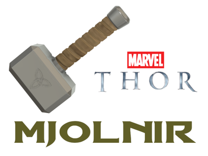 mjolnir Thor's martello Enno uomo frontiera 3d print model - Mito3D
