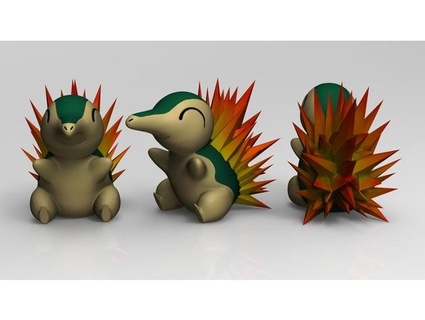 Pokémon cyndaquil hd sentinela 3d print model - Mito3D