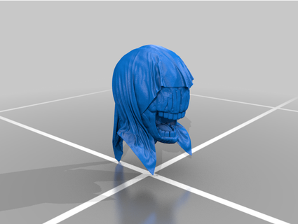 hooded cultist head zaracdos 3d print model - Mito3D