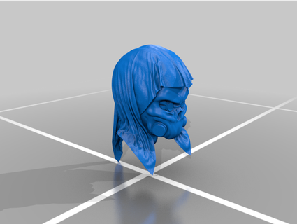 hooded techpriest head zaracdos 3d print model - Mito3D