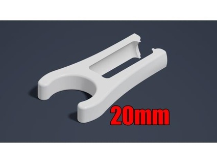 20mm PVC ppc pixel tubo grampo 12mm bala fênix 3d print model - Mito3D
