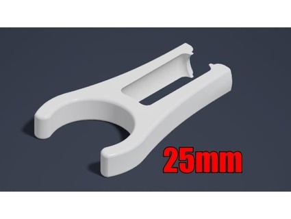 25mm PVC ppc pixel tubo grampo 12mm bala fênix 3d print model - Mito3D