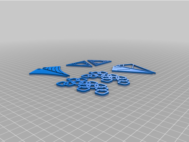 designer ear rings fimishaqua 3D print model - Mito3D
