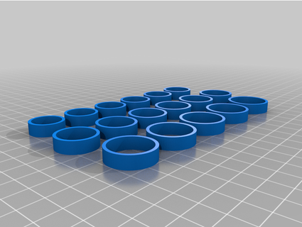 ring sizer rings cloe fulk 3d print model - Mito3D