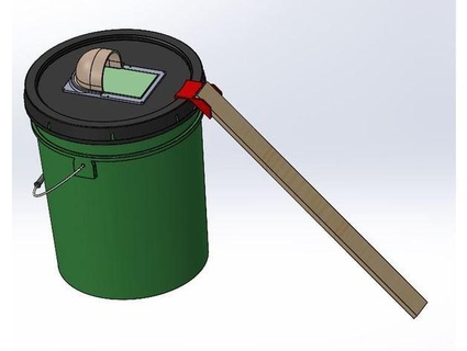 5 gallon pail mouse trap diy version psomeone 3d print model - Mito3D