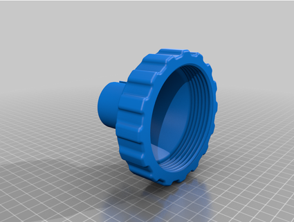 intex 84mm 35mm Tonhöhe Bajonett Adapter Doleknüppel 3d print model - Mito3D