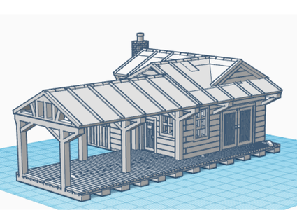narrow gauge station 16mm mikesrailway 3d print model - Mito3D