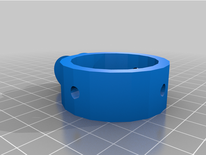 fgc9 buffer tube single point sling adapter mangledangler 3d print model - Mito3D