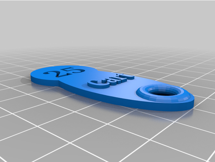 aldi sav lot carrello chiave ronzii 3d print model - Mito3D
