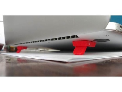 foldable feet laptop cfacelina 3d print model - Mito3D