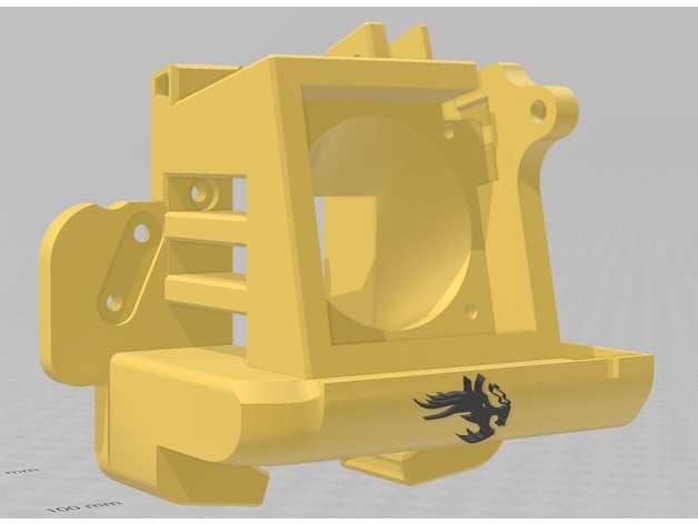 fan duct ender 3 satsana 5015 bltouch remixed benetonstudio 3D print model - Mito3D