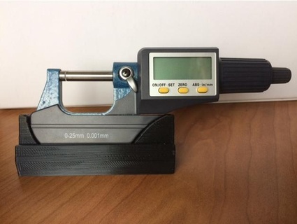 lun supporto micrometri micrometro titolare Fabner 3d print model - Mito3D