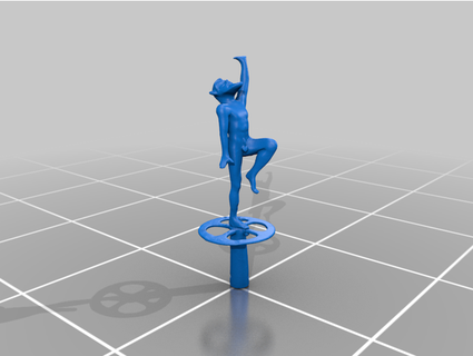 kottabos element dancing satyr jkopp66 3d print model - Mito3D