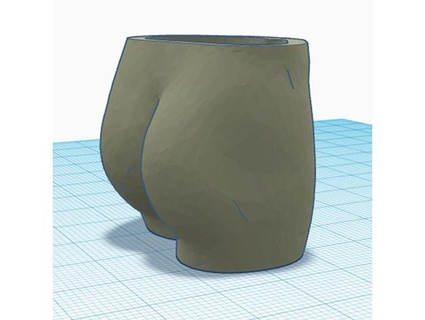 butt planter gg89434 3d print model - Mito3D